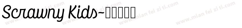 Scrawny Kids字体转换